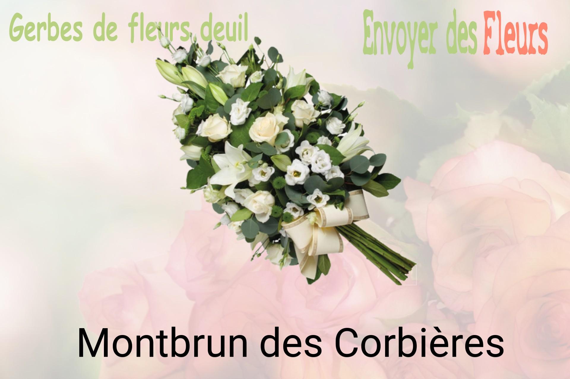 Gerbe de fleurs de deuil livrée à Montbrun-des-Corbières